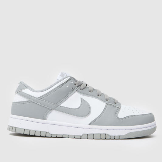 Dunk Low in Whte & Grey