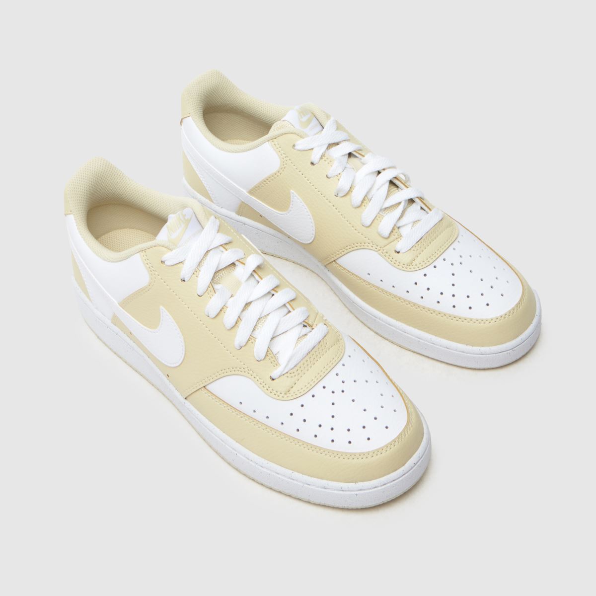 Court Vision in White & Beige