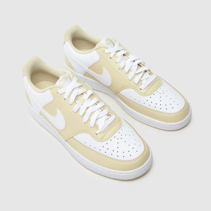 Court Vision in White & Beige