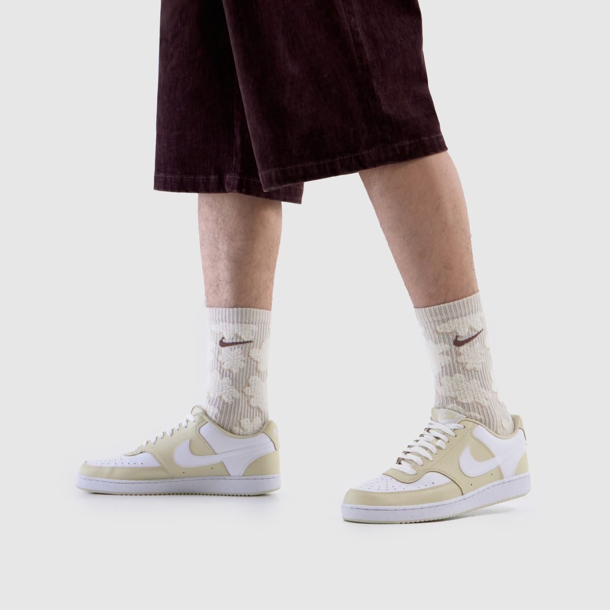 Court Vision in White & Beige