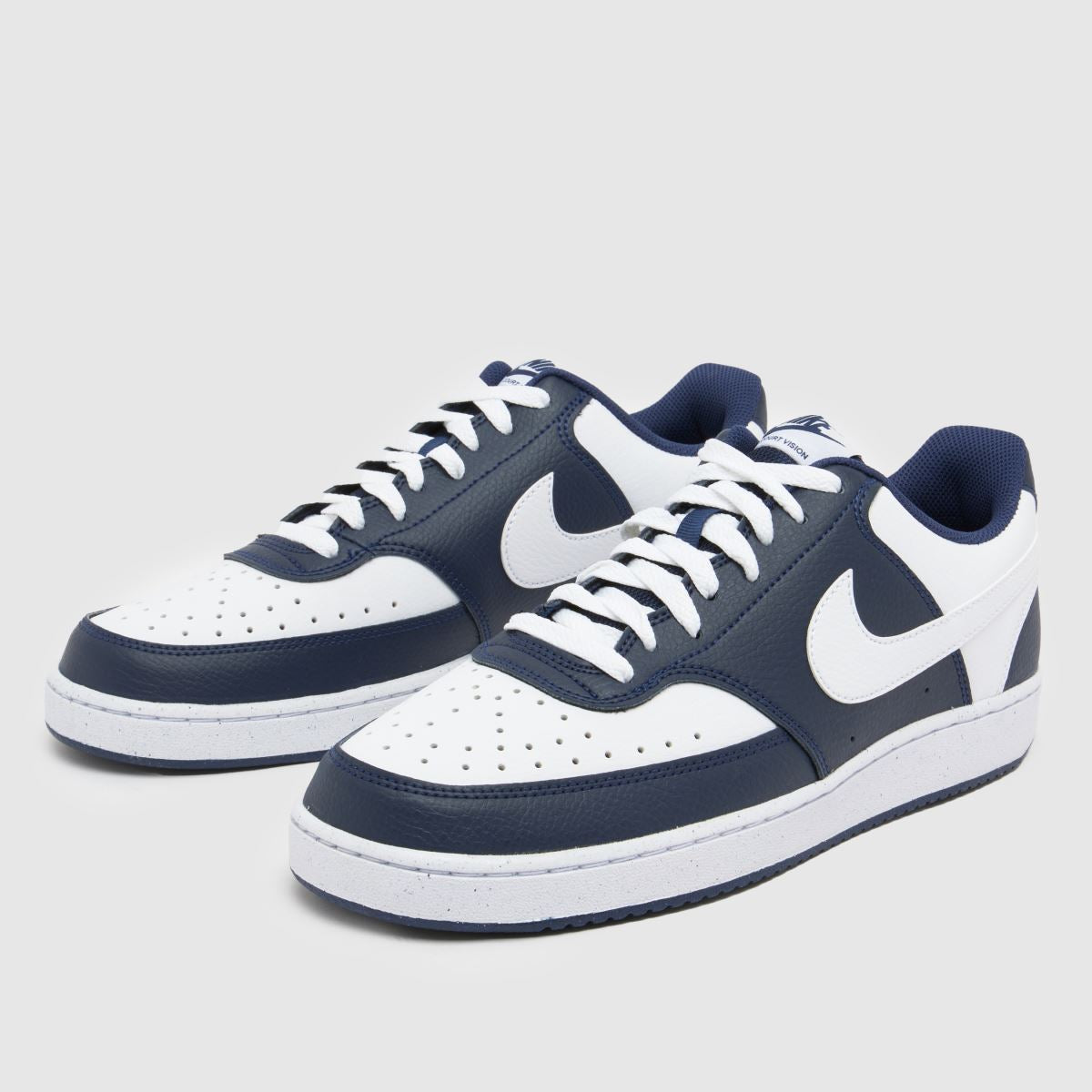 Court Vision in White & Navy